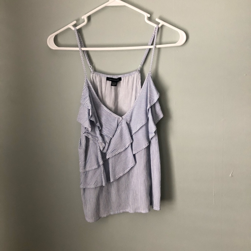 AE tank with ruffles